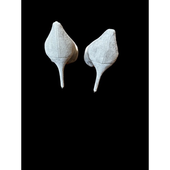 Ralph Lauren Purple Label Celia Grey Suede Pointed Toe Pumps Made in Italy 39.5 - Picture 9 of 16